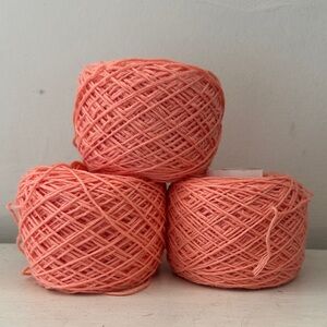 Kelbourne Woolens Mojave Cotton Linen Yarn in Flamingo Pink, 3 cakes